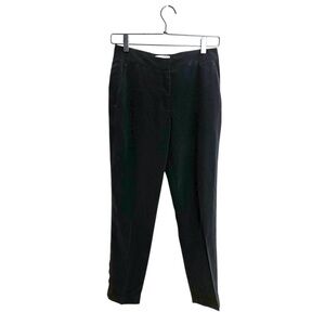CO Collections Black Trousers Tapered Leg Pants Business Office Minimal Size XS